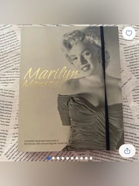 Marilyn Monroe Illustrated Book and DVD Set Vintage Collectible